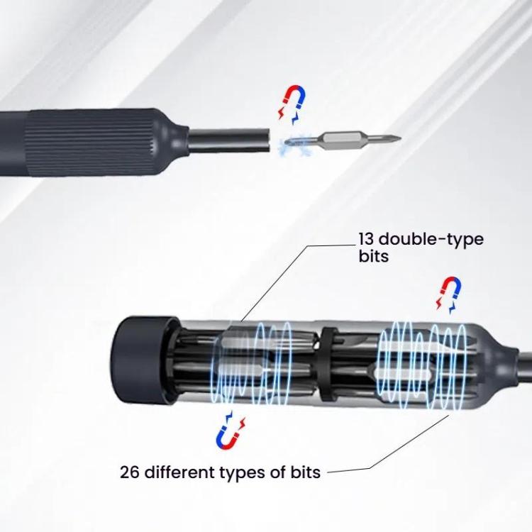 27 In 1 Dual Bits Precision Screwdriver Tool Kit Mini Mobile Phone Computer Eyeglasses Repair Tool(ABS Shell)