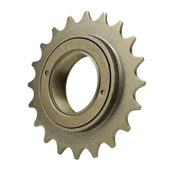 VG SPORTS Stroller Scooter Bicycle Single Speed Flywheel, Style: 22T Brown