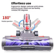 For Dyson V7 V8 V10 V11 V15 Vacuum Cleaner Double Roller Direct Drive Brush Head with LED Light(A5)