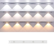 60cm Rechargeable Motion Sensor Light Bar Cabinet Wardrobe Lamp With Remote Control(Silver)