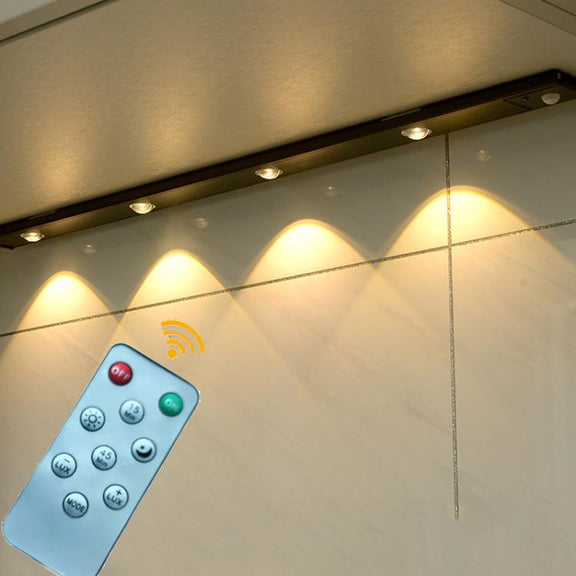 40cm Rechargeable Motion Sensor Light Bar Cabinet Wardrobe Lamp With Remote Control(Silver)