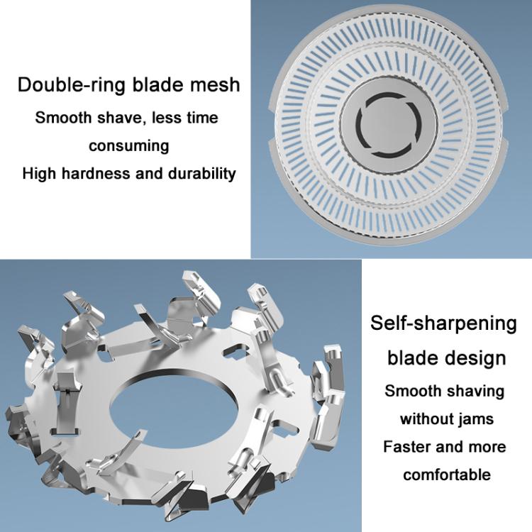 For Xiaomi Mijia S300 / S500 / S500C / MJTXD01SKS Electric Shaver Blade Head Replace Accessories, Style: Upper Half Head ( With Single Layer Blade )