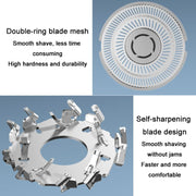 For Xiaomi Mijia S300 / S500 / S500C / MJTXD01SKS Electric Shaver Blade Head Replace Accessories, Style: Upper Half Head ( With Dual Layer Blade )