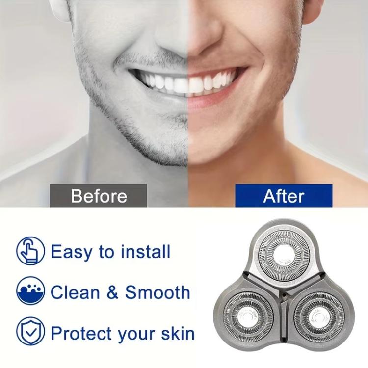 For Xiaomi Mijia S300 / S500 / S500C / MJTXD01SKS Electric Shaver Blade Head Replace Accessories, Style: Upper Half Head ( With Dual Layer Blade )
