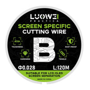 LUOWEI 120M Cell Phone LCD Screen Separation Line High Hardness Cutting Diamond Wire, Spec: B 0.028mm