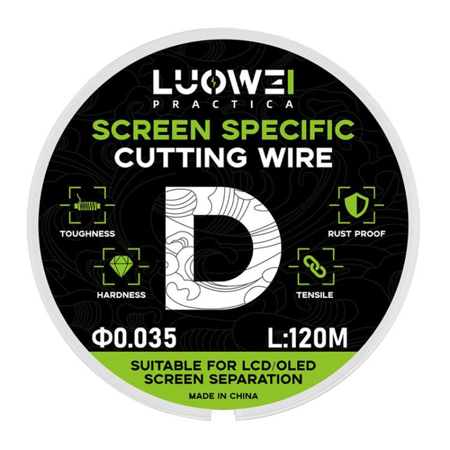 LUOWEI 120M Cell Phone LCD Screen Separation Line High Hardness Cutting Diamond Wire, Spec: D 0.035mm