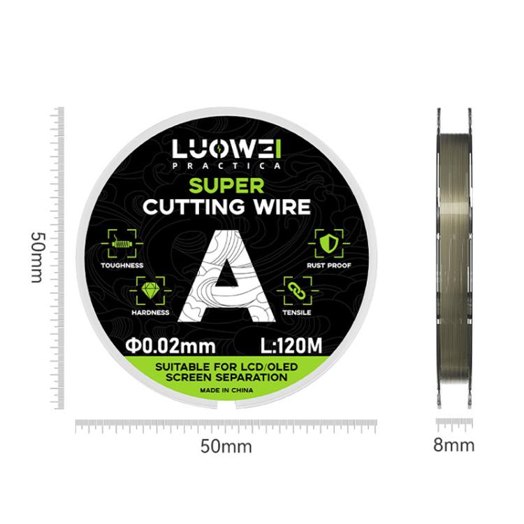 LUOWEI 120M Cell Phone LCD Screen Separation Line High Hardness Cutting Diamond Wire, Spec: D 0.035mm