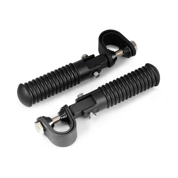 For Harley Motorcycle Modification Collapsible Footpegs Foot Guard Spike Mounted Pedals(Black)