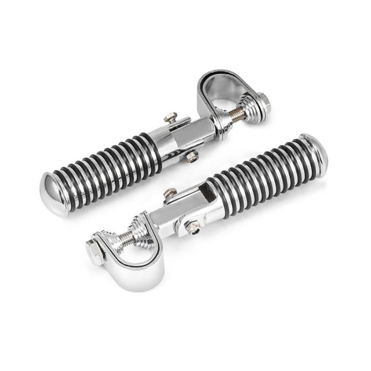 For Harley Motorcycle Modification Collapsible Footpegs Foot Guard Spike Mounted Pedals(Electroplating)