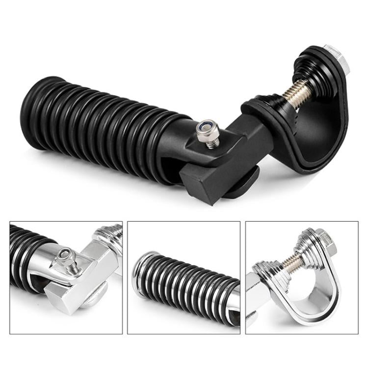 For Harley Motorcycle Modification Collapsible Footpegs Foot Guard Spike Mounted Pedals(Electroplating)