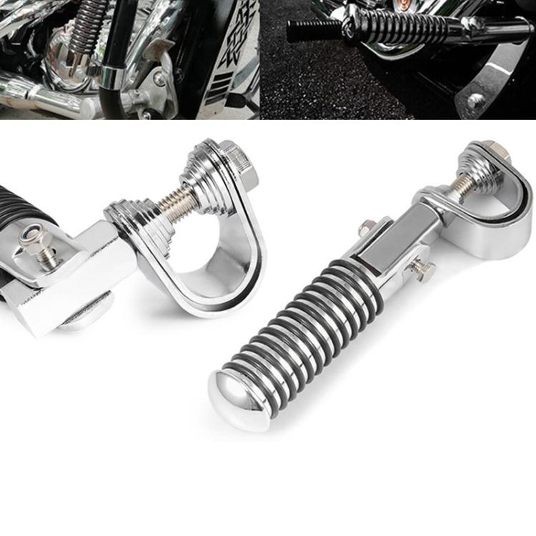 For Harley Motorcycle Modification Collapsible Footpegs Foot Guard Spike Mounted Pedals(Electroplating)