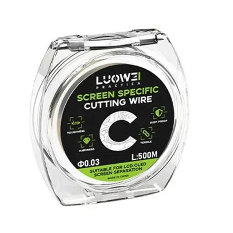 LUOWEI 500M Steel Wire Cell Phone Screen Separation Wire Cutting Wire, Spec: C 0.03mm