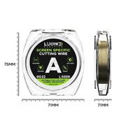 LUOWEI 500M Steel Wire Cell Phone Screen Separation Wire Cutting Wire, Spec: D 0.035mm