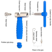 Mountain Bicycle Chain Cutter Steel Chain Release Tool(Blue)