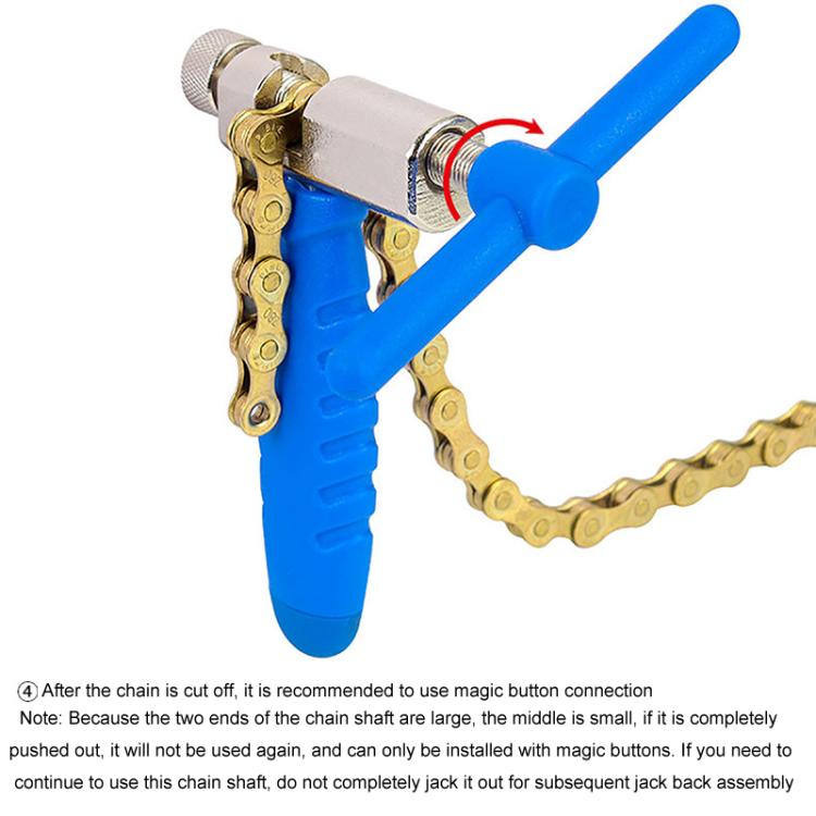 Mountain Bicycle Chain Cutter Steel Chain Release Tool(Blue)