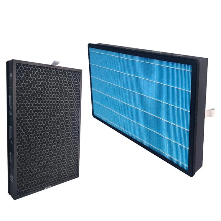 For Xiaomi Air Purifier Max 2pcs Filter HEPA Activated Carbon Purification Filter Element(Blue)
