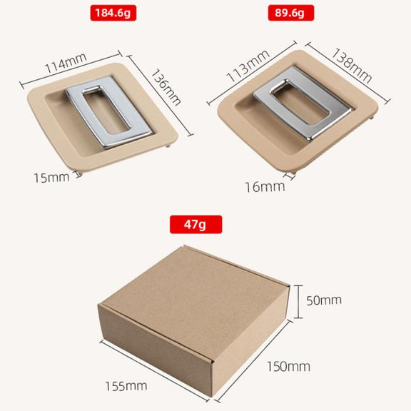 For 2010-2016 Porsche Cayenne / Paramera Car Boot Carpet Buckle Trunk Puller 95855111500, Style: Metal Model Black
