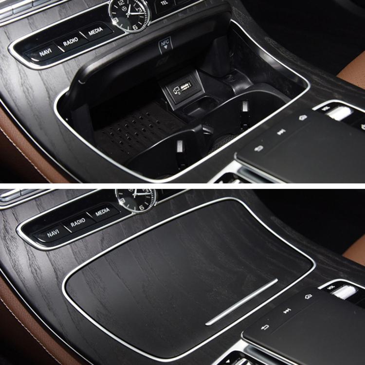 For Mercedes-Benz E-Class W213 Car Cup Holder Ashtray Cover Decorative Strips 2136830500(Silver)