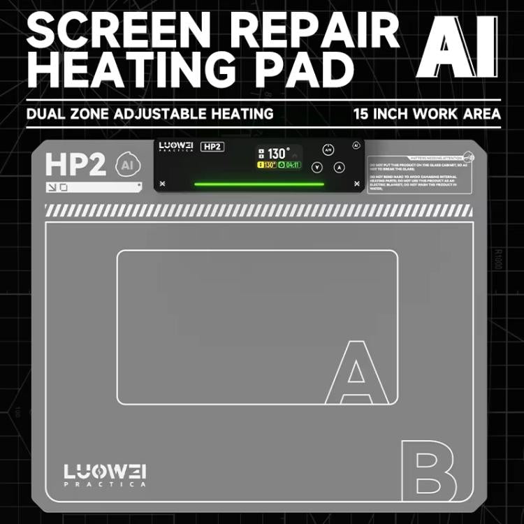 LUOWEI HP2 Screen Heating Table Constant Temperature Screen Removal Treasure Phone Tablet Screen Changing Removal Heating Separation EU Plug