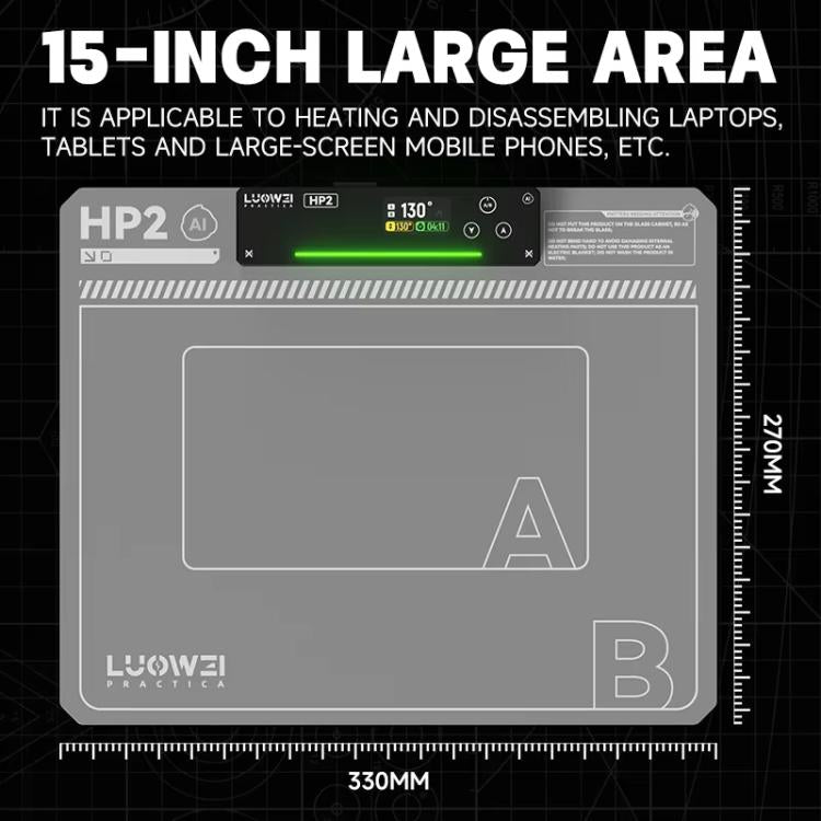 LUOWEI HP2 Screen Heating Table Constant Temperature Screen Removal Treasure Phone Tablet Screen Changing Removal Heating Separation EU Plug