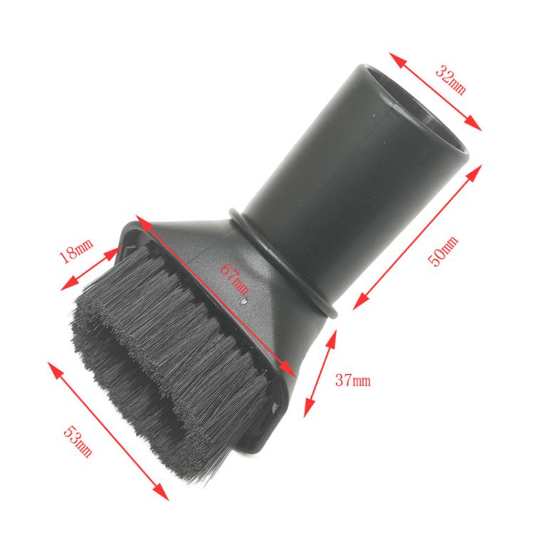 For Karcher / Miele / Bosch / Philips Vacuum Cleaner 32mm Soft Brush Nozzle 2.863-221.0, Style: Black