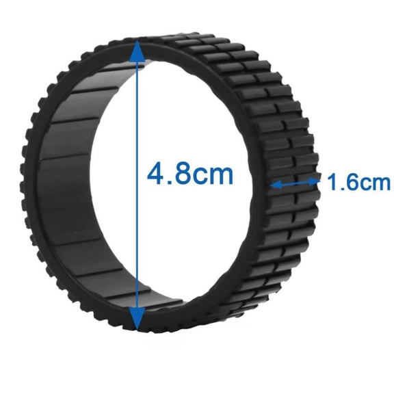 For iRobot Braava 380 / 380T / 320 / Mint 5200 Vacuum Cleaner Rubber Wheel(Black)