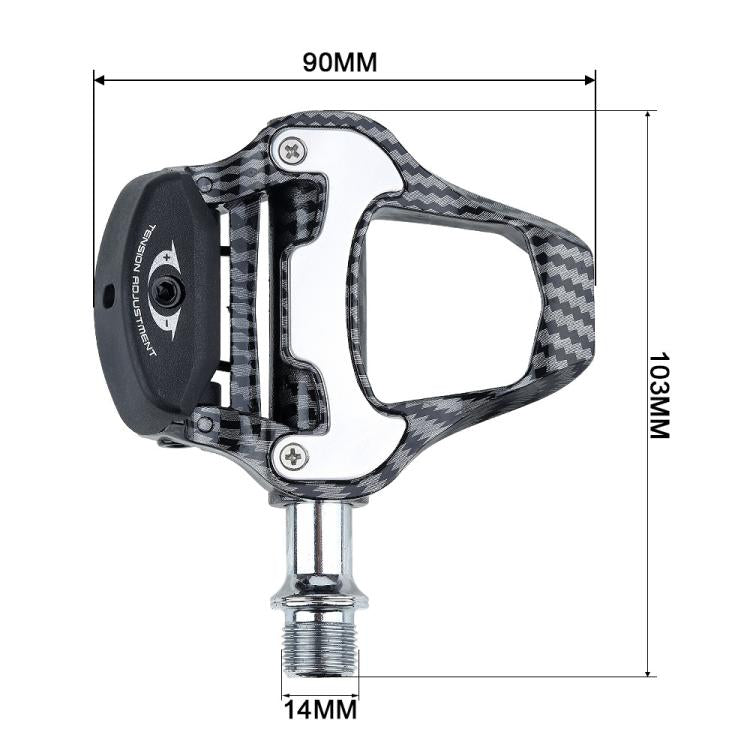 RACEWORK R358 Road Bike Self-locking Pedal Bearing Bicycle Pedal(For LOOK system)