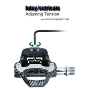 RACEWORK R358 Road Bike Self-locking Pedal Bearing Bicycle Pedal(For LOOK system)