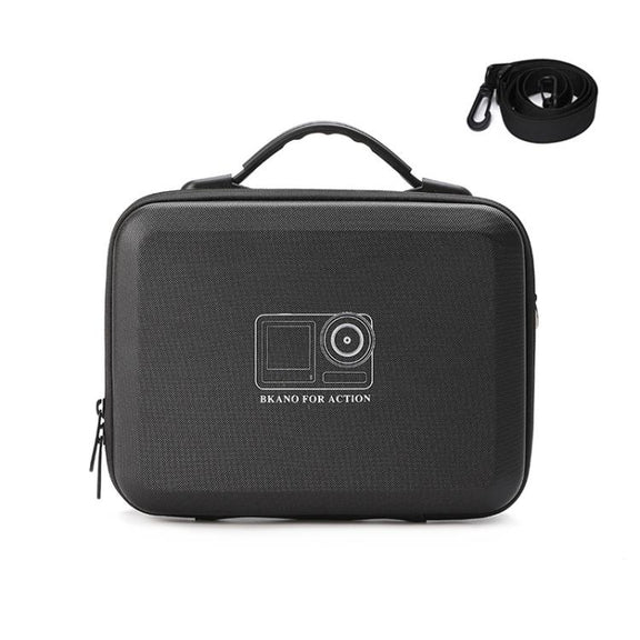 BKANO For DJI Osmo Action 3 / 4 / 5 Pro Sports Camera Storage Bag Portable Protective Bag Case(Black)
