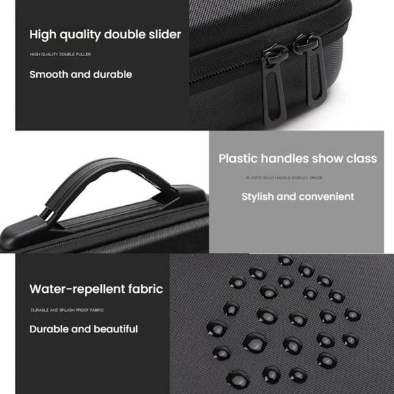 BKANO For DJI Osmo Action 3 / 4 / 5 Pro Sports Camera Storage Bag Portable Protective Bag Case(Black)
