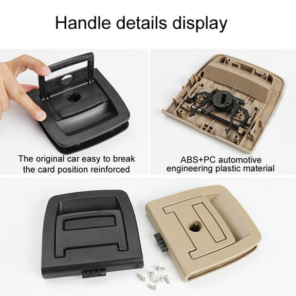 For BMW X5 E70 / X6 E71 E72 Car Boot Handle Inside Trunk Lid Bottom Plate Handle 51479120283(With Lock Hole Black)