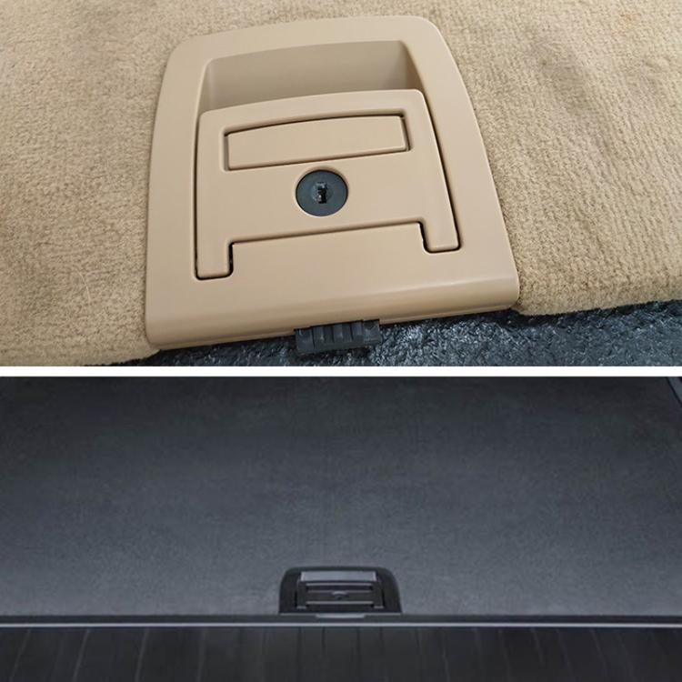 For BMW X5 E70 / X6 E71 E72 Car Boot Handle Inside Trunk Lid Bottom Plate Handle 51479120283(With Lock Hole Black)