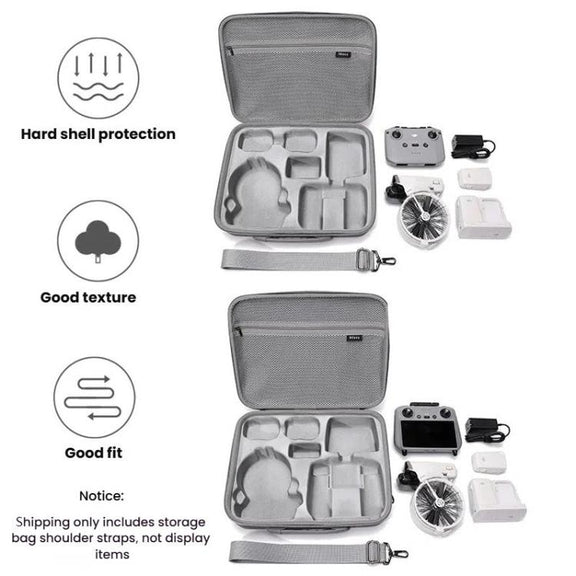 BKANO For DJI Flip Smooth Flying Tri-Power Kit Storage Bag Shock Absorbing Storage Case Backpack(For RC 2 With Screen)