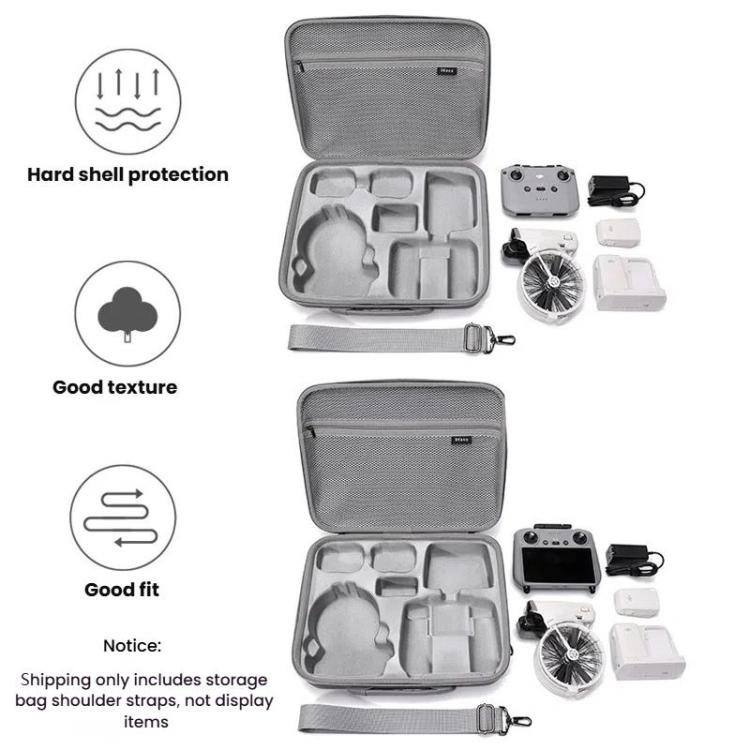 BKANO For DJI Flip Smooth Flying Tri-Power Kit Storage Bag Shock Absorbing Storage Case Backpack(For RC 2 With Screen)