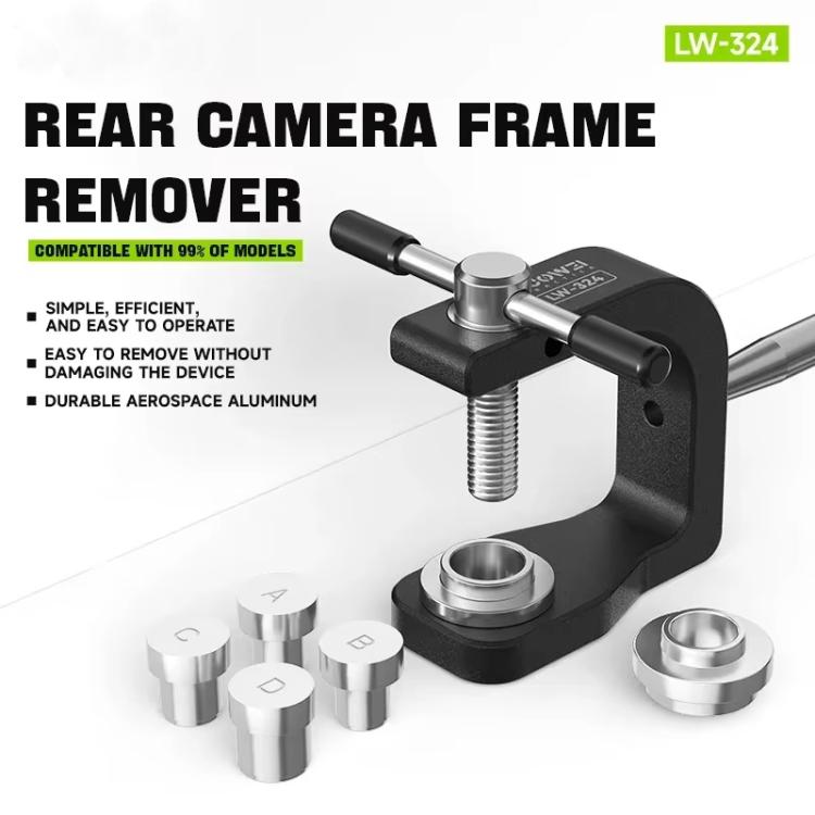 For iPhone Series LUOWEI LW-324 Camera Frame Remover Remove Cell Phone Rear Camera Without Grinding Damage