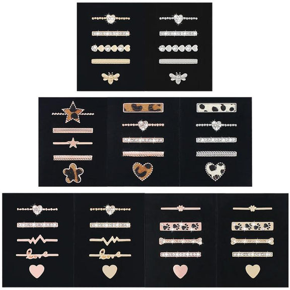 5pcs / Set 20mm Width Smart Watch Silicone Band Decorative Ring Metal Accessories, Style: Silver 5