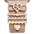 21mm Width Smart Watch Band Decorative Ring Metal Accessories(Infinite Love Heart Rose Gold) - free shipping - PMc TechLife - Order now!