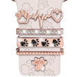 21mm Width Smart Watch Band Decorative Ring Metal Accessories(Dog Paw Rose Gold) - free shipping - PMc TechLife - Order now!
