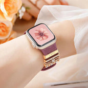 21mm Width Smart Watch Band Decorative Ring Metal Accessories(LOVE Gold)
