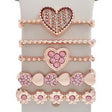 22mm Width Smart Watch Silicone Band Decorative Ring Metal Accessories, Style: Love Heart Rose Gold - free shipping - PMc TechLife - Order now!