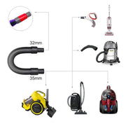 32mm Soft Brush+DC Connector Vacuum Cleaner Dusting Streak Free Soft Brush Replacement Accessory Set