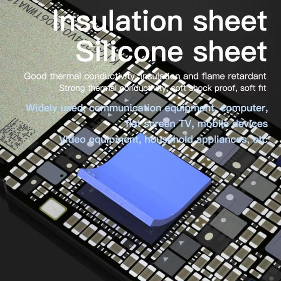 MaAnt DR-03 100pcs /Box Insulating Thermal Conductive Silicone Spacer CPU Thermal Spacer(Gray)