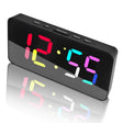 11 Colors Dynamic RGB Digital Alarm Clock 12/24H 6 Levels Brightness 2 Alarms Table Clock(Black Shell) - Alarm Clocks by PMc TechLife | Online Shopping South Africa | PMc TechLife | Buy Now Pay Later Mobicred