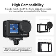For DJI Osmo 360/Action 5 Pro/4/3 aMagisn Metal Magnetic Quick Release Mount Dual Interface Adapter(Black)