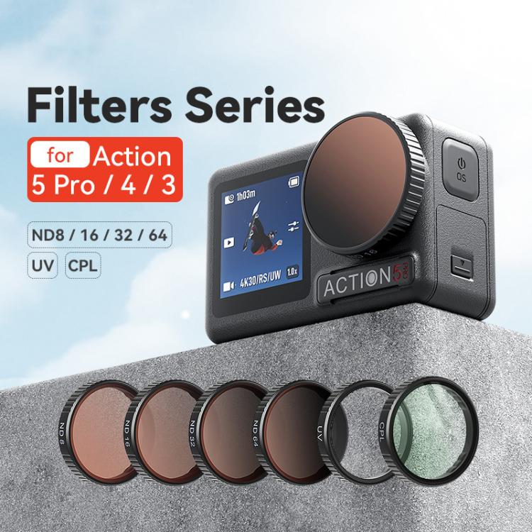 aMagisn Filter For DJI Action 5 Pro / 4 / 3, Spec: CPL