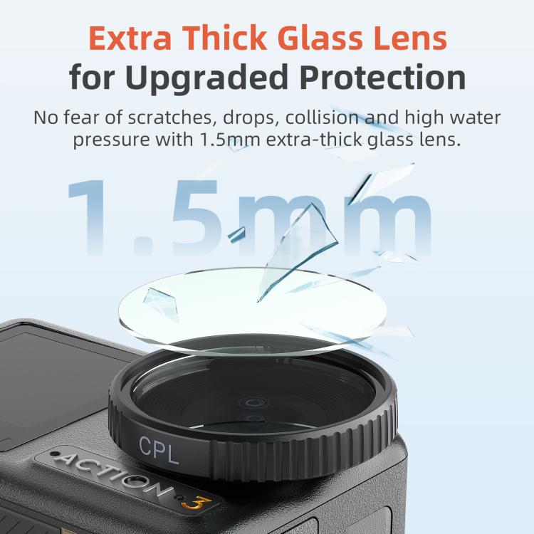 aMagisn Filter For DJI Action 5 Pro / 4 / 3, Spec: CPL