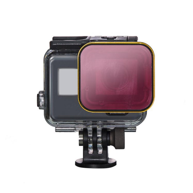 For GoPro 5/6 PGYTECH Deep Diving Snorkeling Filter Water-resistant Case(Red)