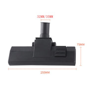 For JIEBA / Midea / JIENUO Vacuum Cleaner Floor Brush Head Replacement Part Universal Suction Nozzle Floor Brush, Spec: 32mm Plastic Bottom