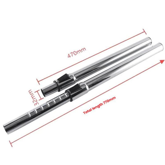 For 32mm Caliber Household Vacuum Cleaner Replacement Part Metal Telescopic Tube