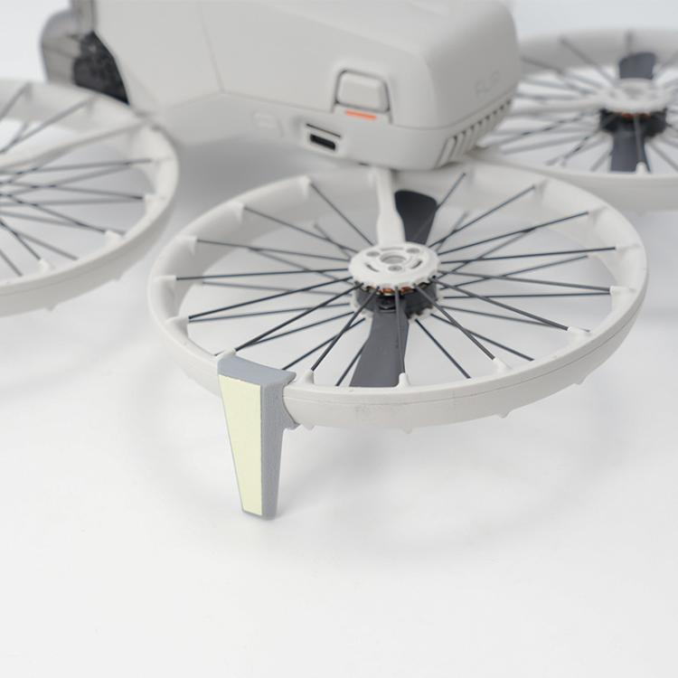 For DJI Flip RCSTQ Folding Detachable Luminous Booster Stand Drop and Scratch Resistant Protective Stand 1pair Tripods+Sticker